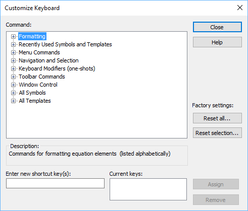 keyboard shortcuts for powerpoint 2013 equation editor